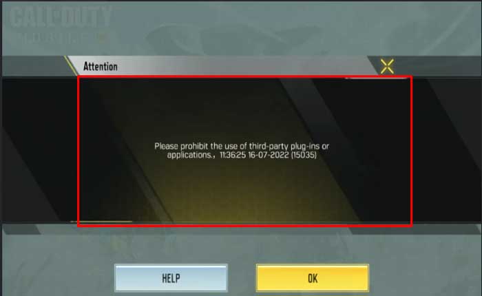 Call od Duty Mobile での Bluestacks サードパーティのプラグインとアプリケーションのエラー