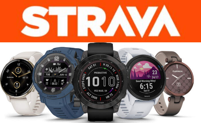 Strava と Garmin アプリ