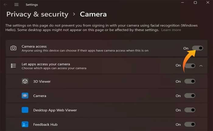 デバイスへのアクセスを拒否しました