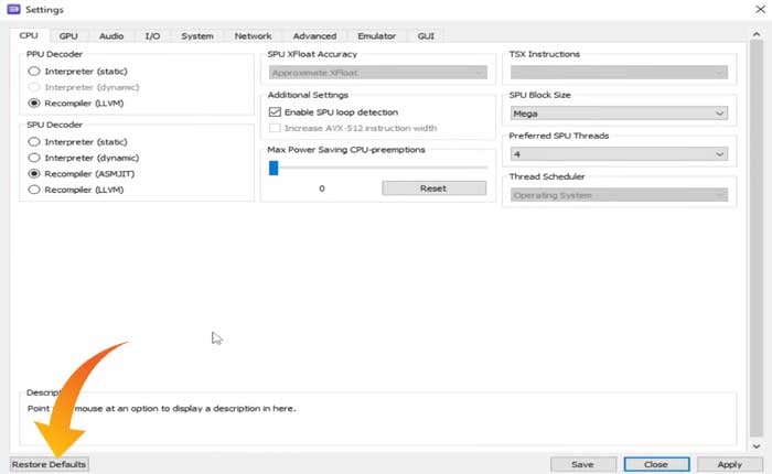 RPCS3 が PPU シェーダ モジュールのコンパイル時にスタックする