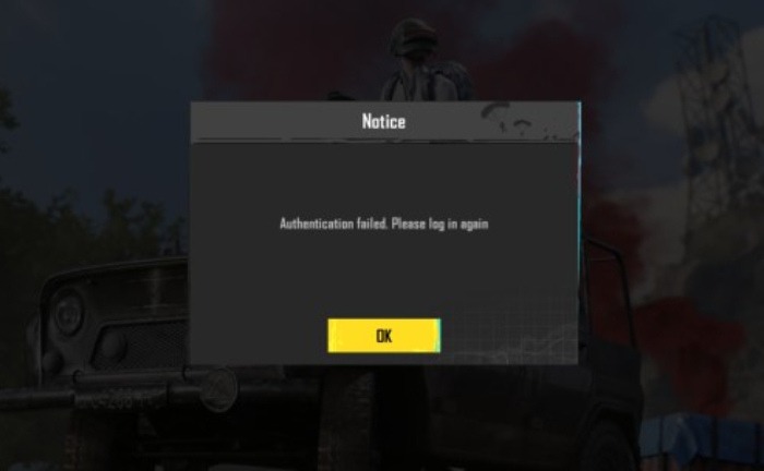 BGMIサーバー認証エラーのお知らせ