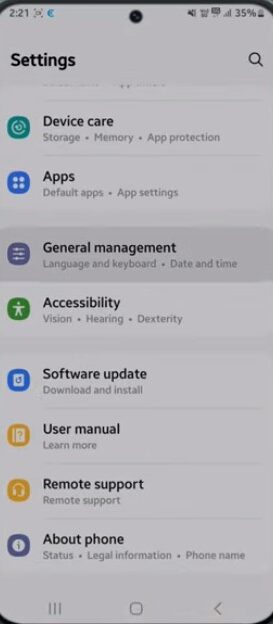 デバイスの設定