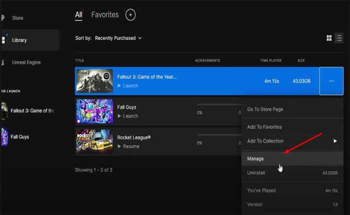 Epic GamesでFallout 3が起動しない問題を修正する方法