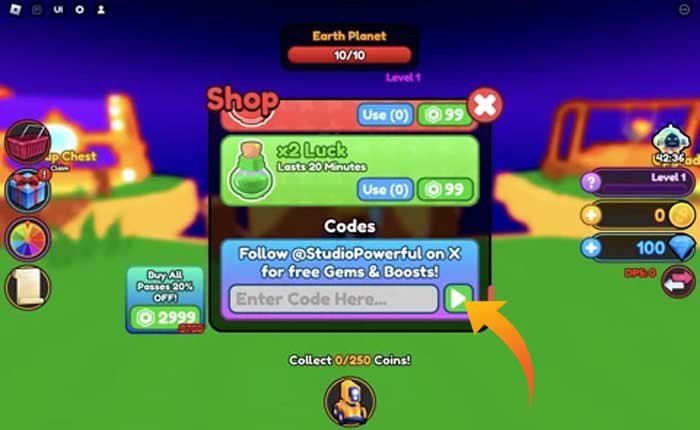 プラネット・デストロイヤーのコード