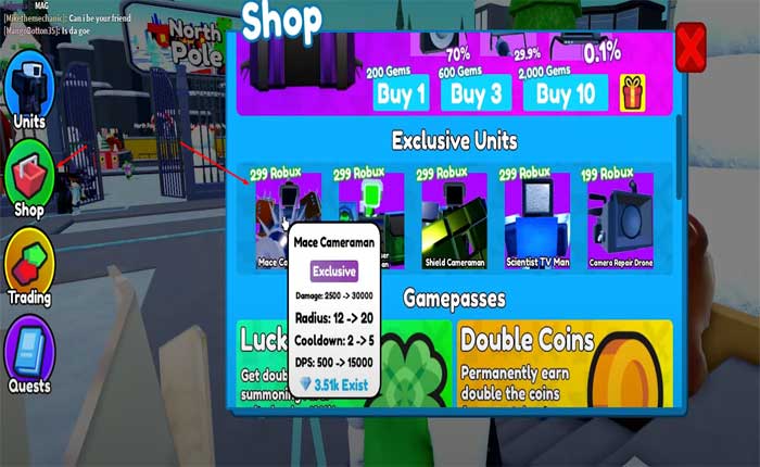 トイレタワーディフェンスでメイスカメラマンを入手する方法