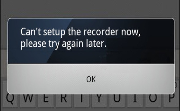 WhatsAppは現在レコーダーを設定できません