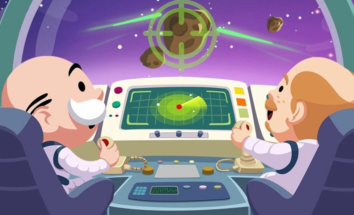 Two old man in space Monopoly Go