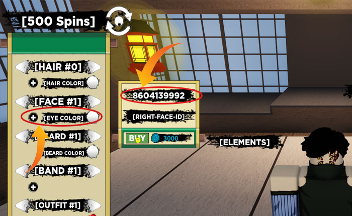 Shindo Life フェイスIDコード