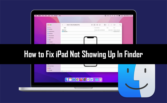 iPadがファインダーに表示されない