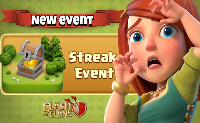 COC ストリーク イベントが機能しない