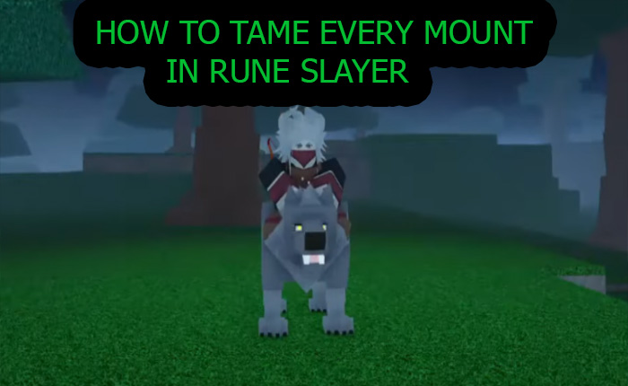Tame Mount Rune Slayer