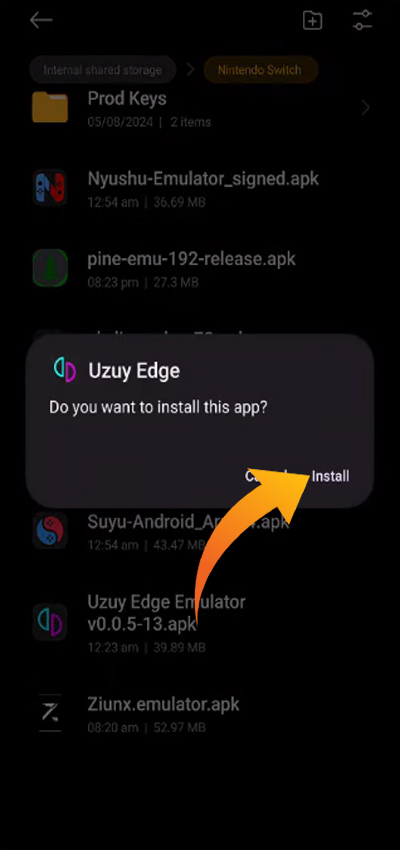 AndroidにUzuy Edgeエミュレータをセットアップします