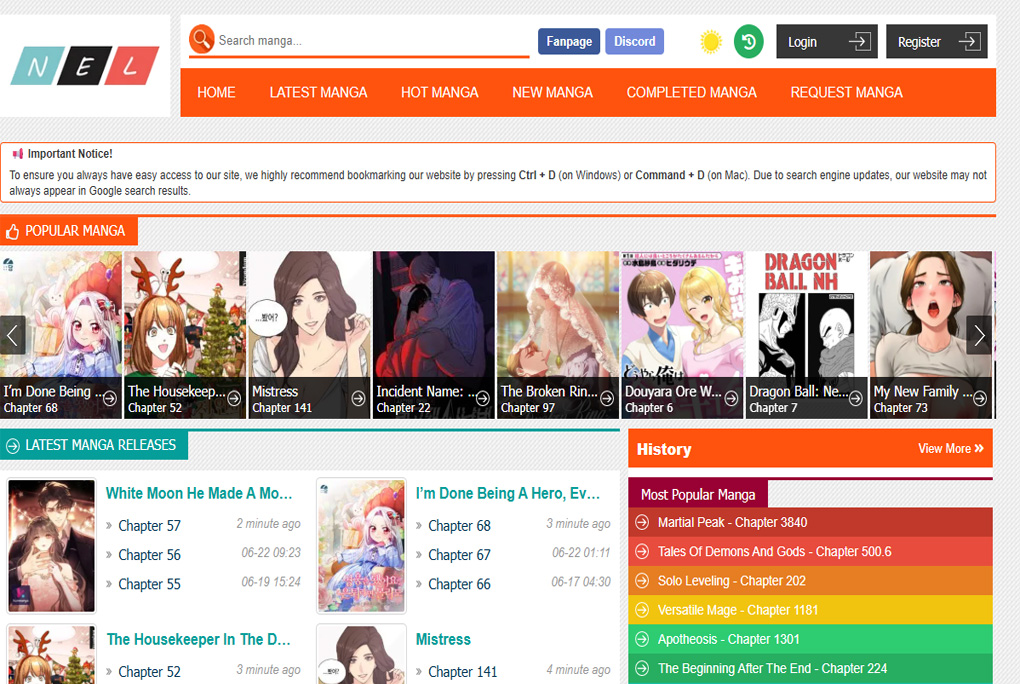 Manganelo Not Working