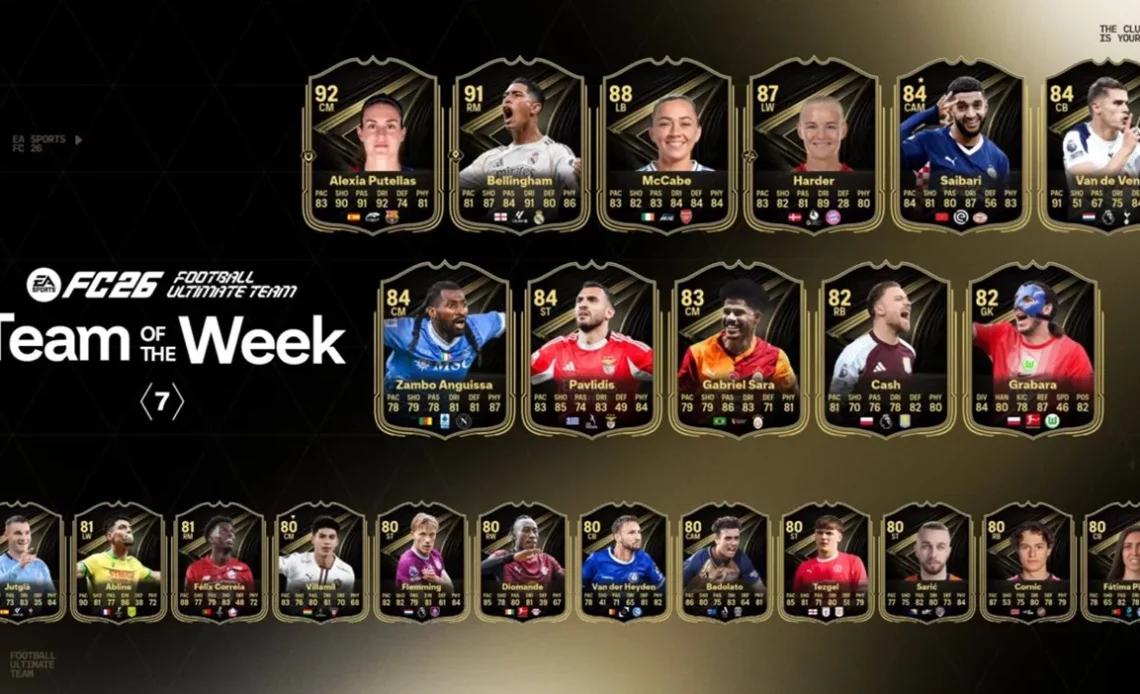 EA FC 26 TOTW 7 がリリースされました