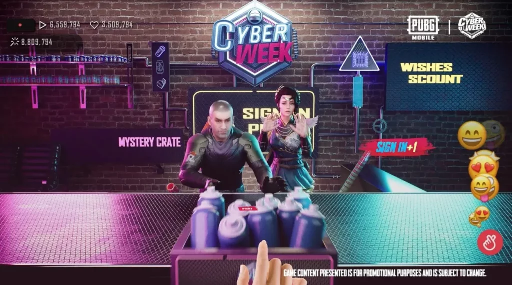 PUBG Mobile Cyber​​ Week: 報酬とイベントがリーク!