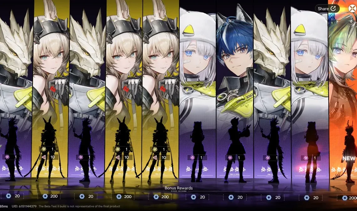 Endfield のベータテスト II ガチャ システムの全内訳