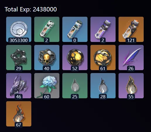 Lynae マテリアル プレファームガイド アセンション、フォルテ、シグネチャーウェポン