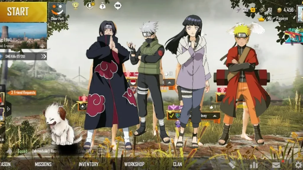 PUBG Mobile × NARUTO -ナルト-コラボのリーク