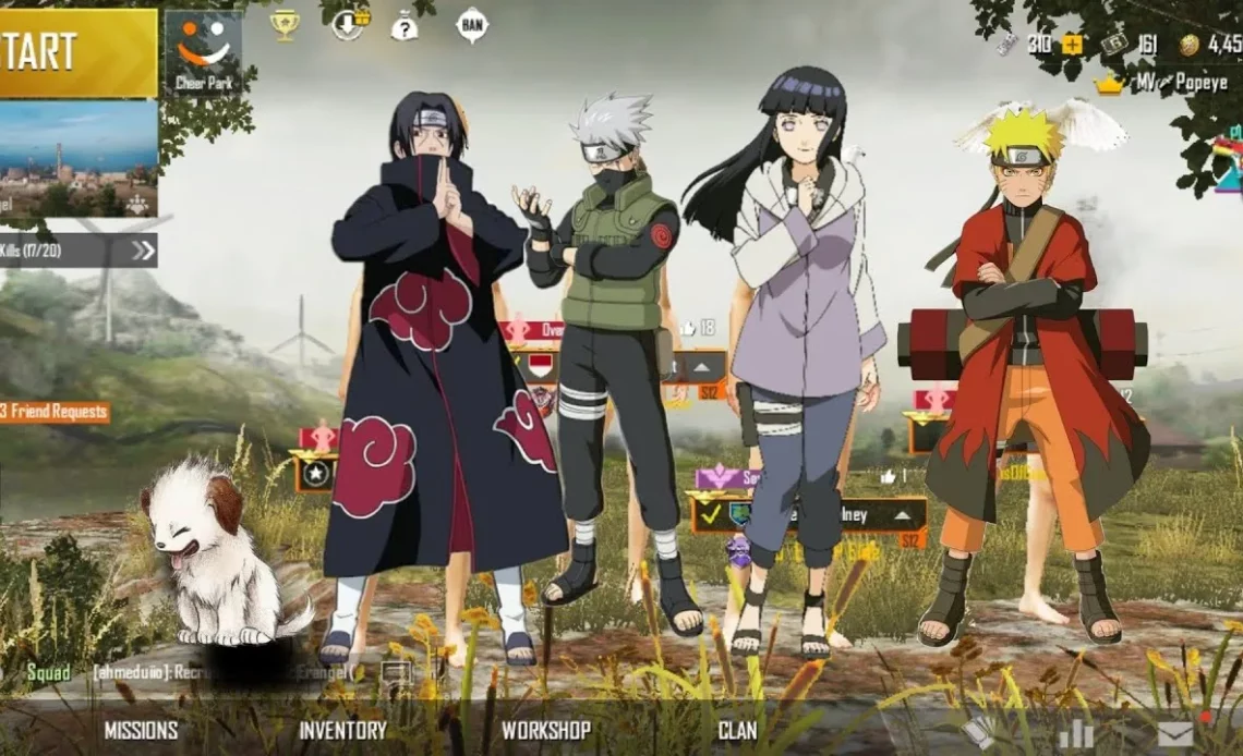 PUBG Mobile × NARUTO -ナルト-コラボのリーク