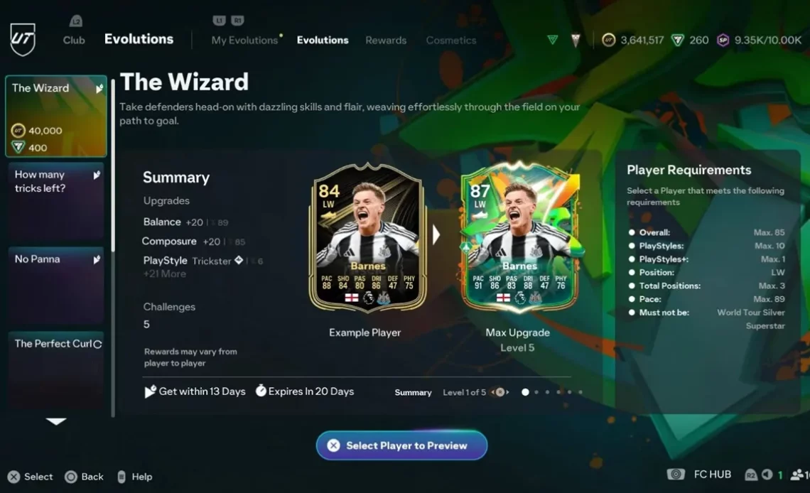 The Wizard Evolution で使用する最適な戦略