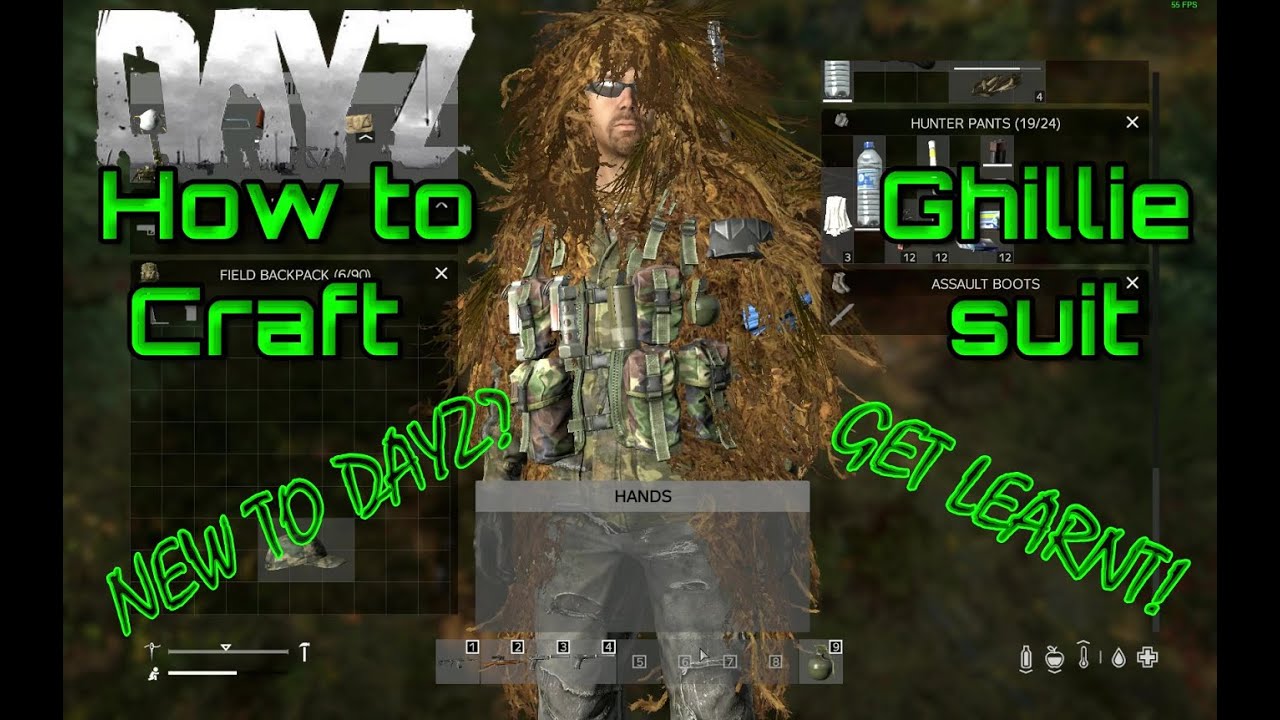 Dayz how to craft Ghillie suit