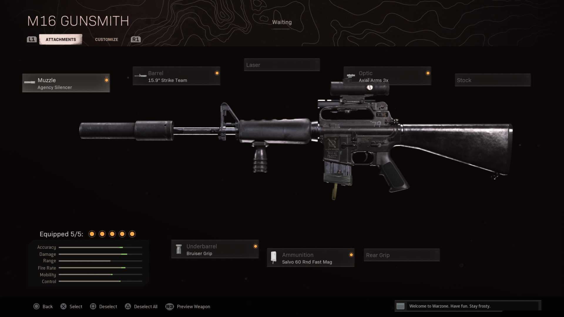 M16ウォーゾーンロードアウト