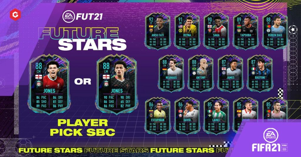FIFA 21：カーティスジョーンズフューチャースターズがXbox One、PS4、XboxシリーズX、PS5、PC向けのSBC最安値ソリューションを選択