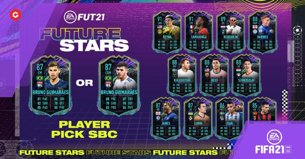 FIFA 21：ブルーノギマランエスフューチャースターズがXbox One、PS4、XboxシリーズX、PS5、PC向けのSBC最安値ソリューションを選択