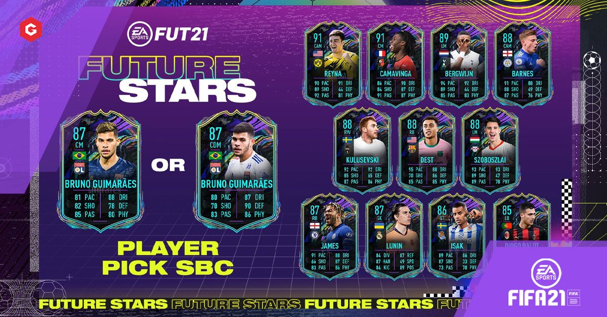FIFA 21：ブルーノギマランエスフューチャースターズがXbox One、PS4、XboxシリーズX、PS5、PC向けのSBC最安値ソリューションを選択