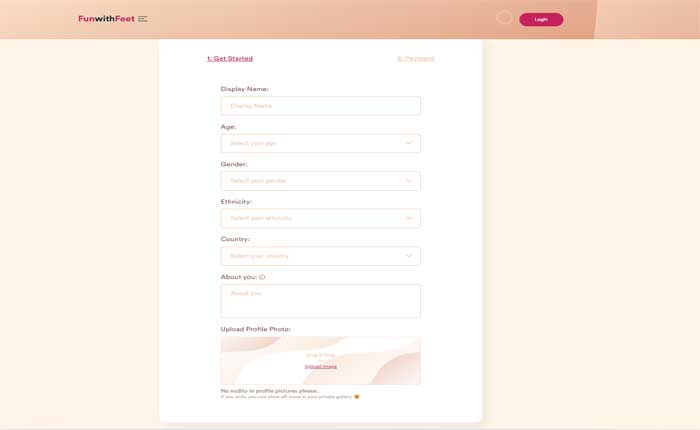 FunwithFeet で足の写真を販売する
