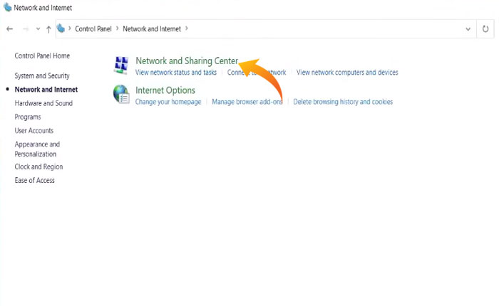 ネットワークとインターネット共有