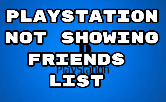 Playstationでフレンドリストが表示されない