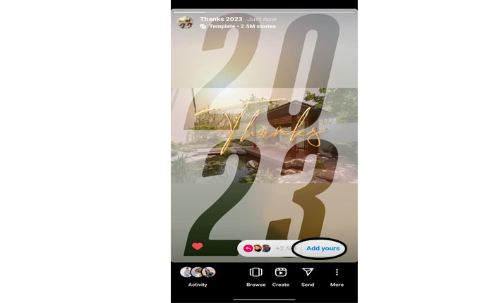 Thanks 2023 Instagram テンプレート