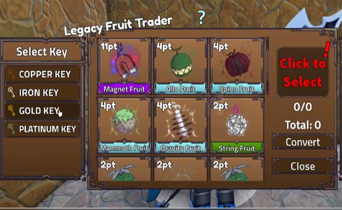 キングレガシーキーガイド