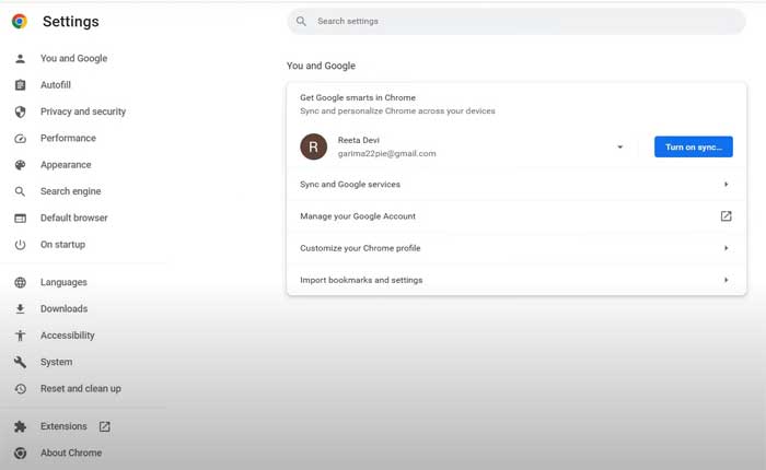 Chromeの設定