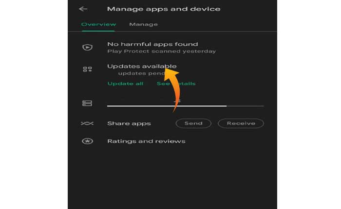 利用可能なアップデート 1