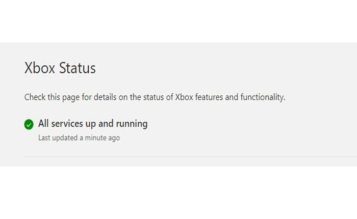 Xbox Live サーバーのステータスを確認する