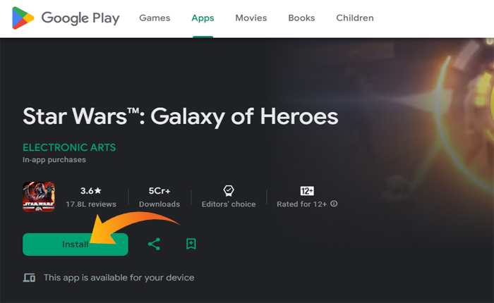 SWGOH アセットのダウンロードエラー