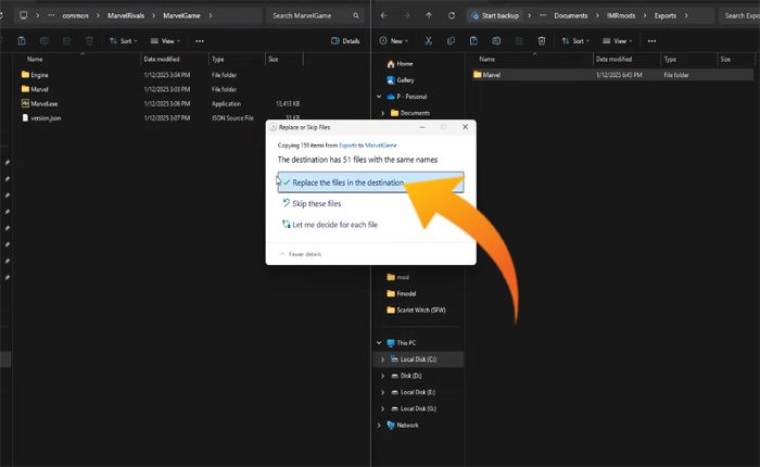 Marvel Rivals Modが機能しない