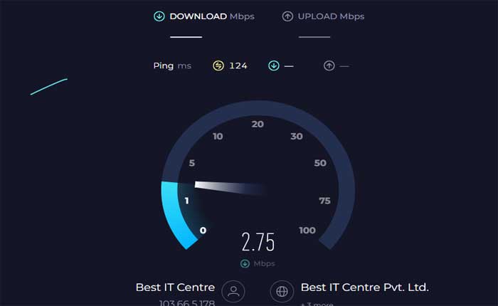 インターネット接続を確認してください