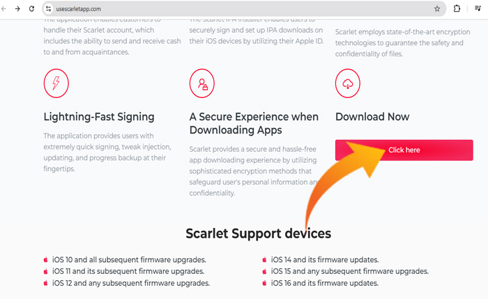 Scarlet IPA ファイル iOS をインストールする