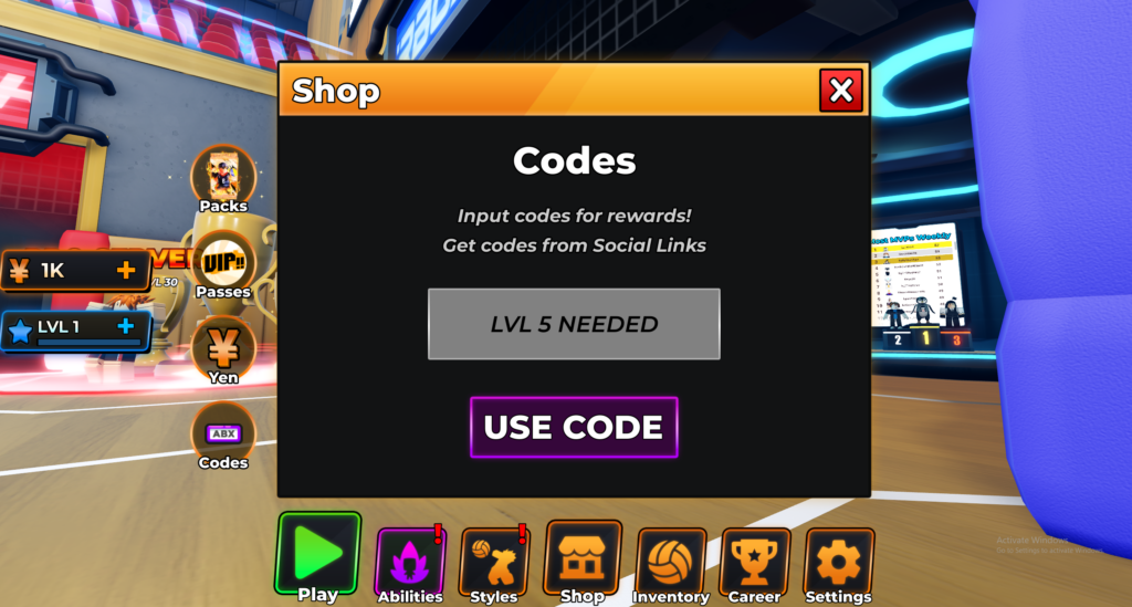 バレーボールレジェンドコード