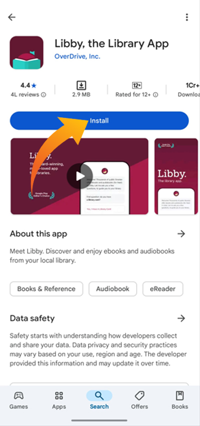 Kindleに掲載されていないLibbyの本