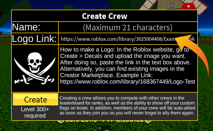 Blox Fruitsで乗組員のロゴの作り方(2025)8 Blox Fruitsで乗組員のロゴを作ります