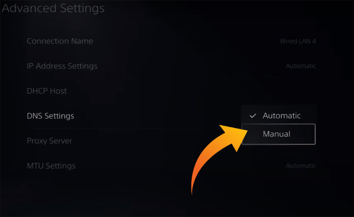 ダウンロード時のPS5 DNSエラー