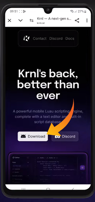 AndroidでKRNLエグゼクタをダウンロードして使用します