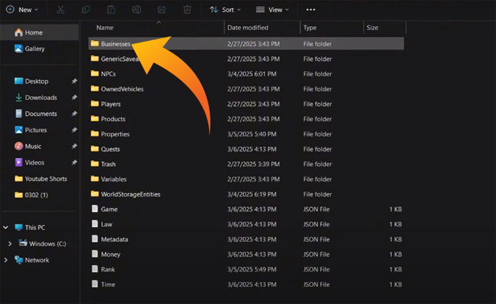 スケジュール1ですべてのビジネスのロックを解除します