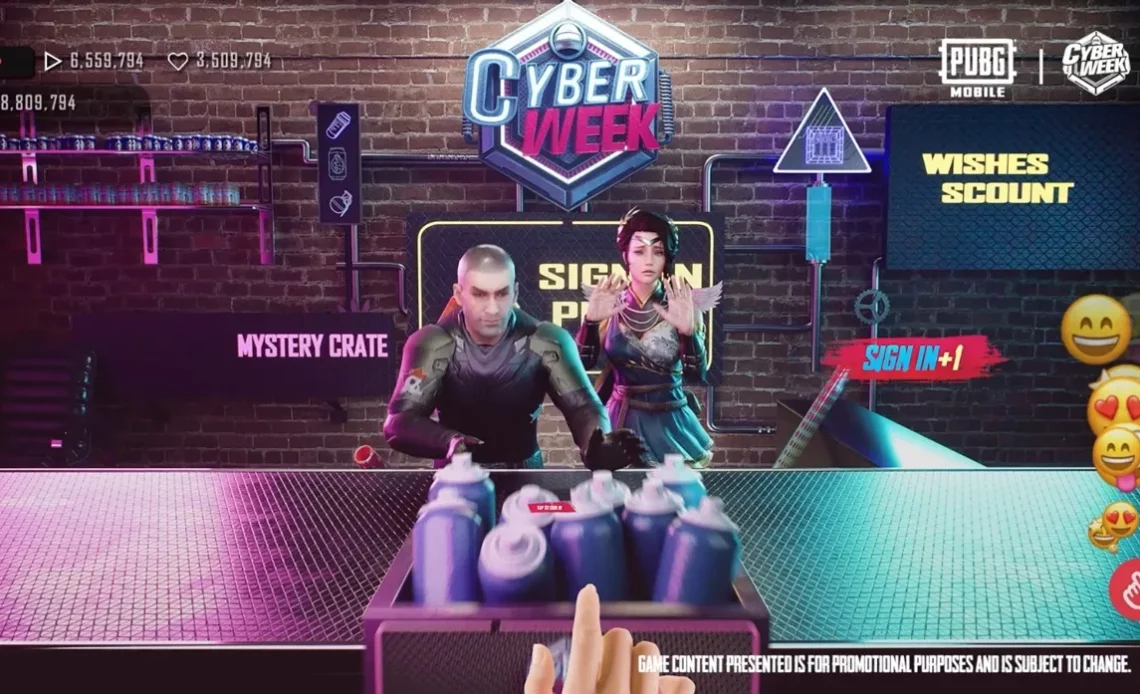 PUBG Mobile Cyber​​ Week: 報酬とイベントがリーク!