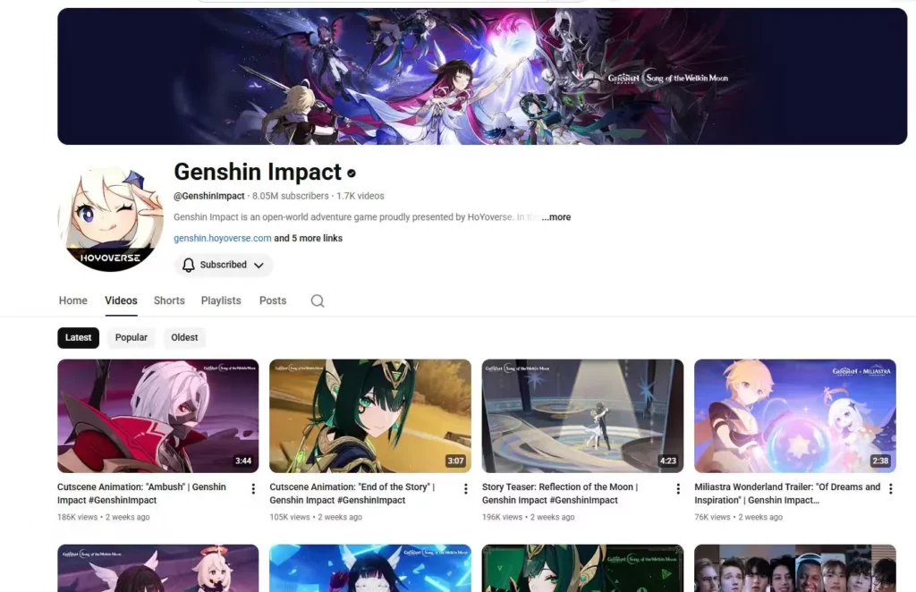 Genshin Impact 6.2「Luna III」ライブストリーム: コード、日付、内容