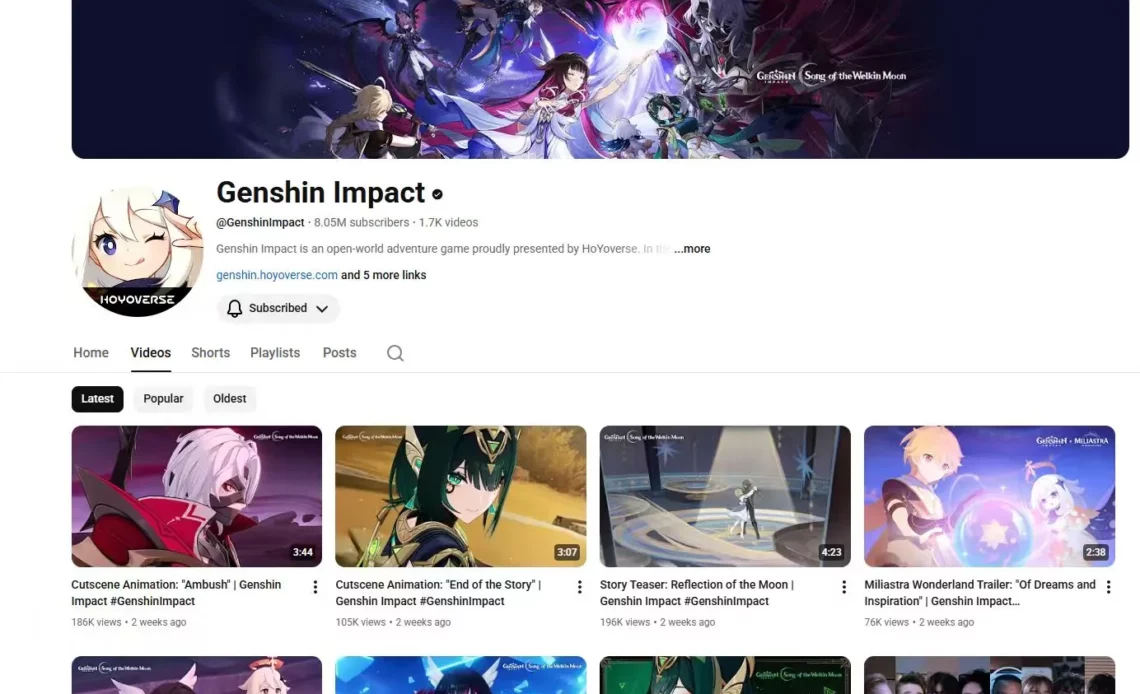Genshin Impact 6.2「Luna III」ライブストリーム: コード、日付、内容